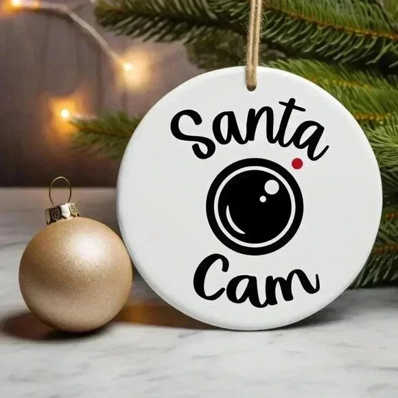Santa Cam NEW Christmas Tree Ornament - Picture 1 of 1